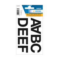 Herma 4187 étiquettes A-Z 33 mm, section A à N (17 étiquettes) - noir 230956