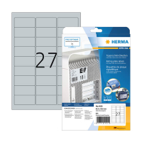 Herma 4222 étiquette de signalisation A4 63,5 x 29,6 mm (675 étiquettes) - argent 230918