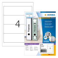 Herma 4284 Premium étitiquettes pour classeur A4 192 x 61 mm (400 étiquettes) - blanc 4284 230472