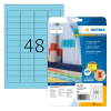 Herma 4368 étiquettes amovibles A4 45,7 x 21,2 mm (960 étiquettes) - bleu