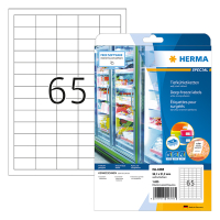 Herma 4388 étiquettes pour congélateur A4 38,1 x 21,2 mm (1625 étiquettes) - blanc 4388 230479