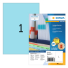 Herma 4403 étiquettes adhésives permanentes A4 210 x 297 mm (100 étiquettes) - bleu