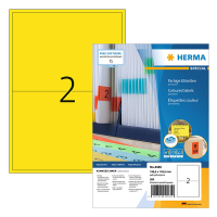 Herma 4565 étiquettes adhésives permanentes A4 199,6 x 143,5 mm (200 étiquettes) - jaune 230783