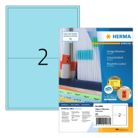 Herma 4568 étiquettes adhésives permanentes A4 199,6 x 143,5 mm (200 étiquettes) - bleu 230788