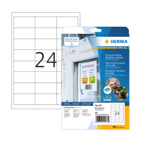 Herma 4573 étiquettes en film amovibles résistantes aux intempéries A4 66 x 33,8 mm (480 étiquettes) - blanc 230854
