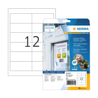 Herma 4574 étiquettes en film amovibles résistantes aux intempéries A4 97 x 42,3 mm (240 étiquettes) - blanc 230855