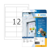 Herma 4574 étiquettes en film amovibles résistantes aux intempéries A4 97 x 42,3 mm (240 étiquettes) - blanc 230855 - 1
