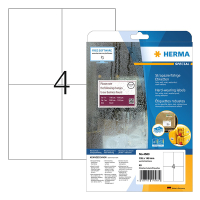 Herma 4583 étiquettes résistantes aux intempéries A4 105 x 148 mm (40 étiquettes) - blanc 230747