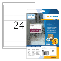 Herma 4691 étiquettes résistantes aux intempéries A4 66 x 33,8 mm (600 étiquettes) - blanc 230757