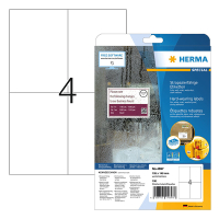 Herma 4697 étiquettes résistantes aux intempéries A4 105 x 148 mm (100 étiquettes) - blanc 230751