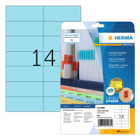 Herma 5060 étiquettes amovibles A4 105 x 42,3 mm (280 étiquettes) - bleu 230768