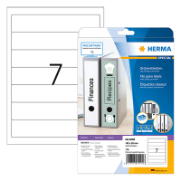 Herma 5090 étiquettes pour classeur A4 192 x 38 mm (175 étiquettes) - blanc 5090 230525