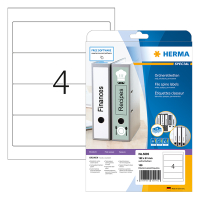 Herma 5095 étiquettes pour classeur A4 192 x 61 mm (100 étiquettes) - blanc 5095 230526