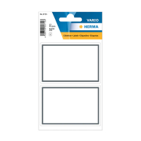 Herma 5715 étiquettes scolaires 82 x 55 mm (12 étiquettes) - blanc/gris 230932