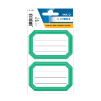 Herma 5716 étiquettes scolaires 82 x 55 mm (12 étiquettes) - blanc/vert 230934