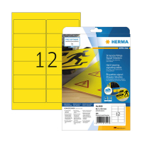 Herma 8029 étiquettes en film résistant aux intempéries A4 99,1 x 42,3 mm (300 étiquettes) - jaune 230897