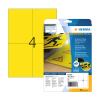 Herma 8032 étiquettes en film résistant aux intempéries A4 105 x 148 mm (100 étiquettes) - jaune