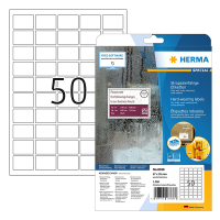 Herma 8338 étiquettes résistantes aux intempéries A4 37 x 25 mm (1250 étiquettes) - blanc 230755