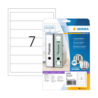 Herma 8620 étiquettes de dos imprimables 38 x 192 mm A4 autocollantes étroites (70 étiquettes) - blanc 230873