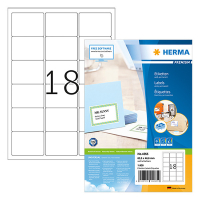 Herma Premium 4265 étiquettes d'adresse adhésives permanentes A4 63,5 x 46,6 mm (1800 étiquettes) - blanc 4265 238465