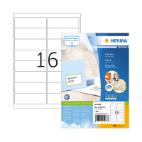 Herma Premium 4267 étiquettes d'adresse adhésives permanentes A4 99,1 x 33,8 mm (1600 étiquettes) - blanc 4267 238348