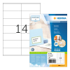 Herma Premium 4452 étiquettes adhésives permanentes A4 105 x 42 mm (1 400 étiquettes) - blanc