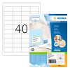 Herma Premium 4474 étiquettes adhésives permanentes A4 48,5 x 25,4 mm (4000 étiquettes) - blanc 230505 - 1