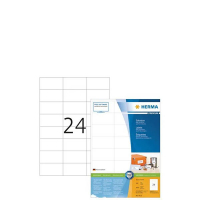 Herma Premium 4615 étiquettes adhésives permanentes A4 70 x 37 mm (4800 étiquettes) - blanc 230513