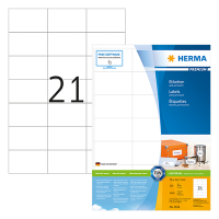 Herma Premium 4616 étiquettes adhésives permanentes A4 70 x 42,3 mm (4200 étiquettes) - blanc 4616 230514