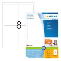 Herma Premium 4624 étiquettes adhésives permanentes A4 97 x 67,7 mm (1600 étiquettes) - blanc 230586
