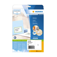 Herma Premium 5065 étiquettes adhésives permanentes A4 210 x 297 mm (25 étiquettes) - blanc 238355