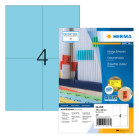 Herma Special 4398 étiquettes adhésives permanentes A4 105 x 148 mm (400 étiquettes) - bleu 4398 230483