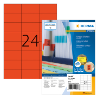 Herma Special 4407 étiquettes adhésives permanentes A4 70 x 37 mm (2400 étiquettes) - rouge 4407 230487