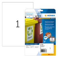 Herma Special 4866 étiquettes jet d'encre adhésives permanentes résistantes aux intempéries A4 210 x 297 mm adhésif permanent (10 étiquettes) - blanc 4866 230521