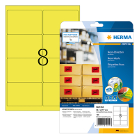 Herma Special 5144 étiquettes fluo adhésives permanentes A4 99,1 x 67,7 mm (160 étiquettes) - jaune fluo 5144 230528