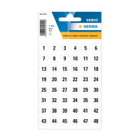 Herma label numbers 1-240 ø12 black/white **SWEDEN ONLY** 4124 360156