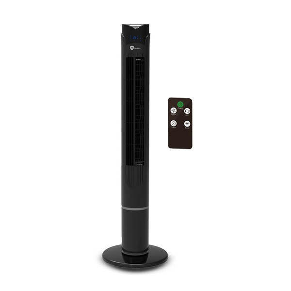 HomeVero HV-DTF45WB ventilateur colonne - noir 828220 - 1