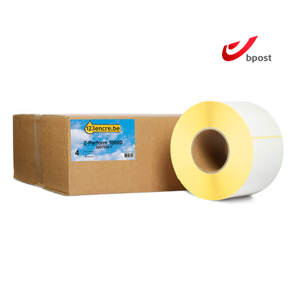 Honeywell étiquettes d'expédition Bpost (3007096-T) 102 x 152 mm (4 rouleaux) marque 123encre 653374 - 1