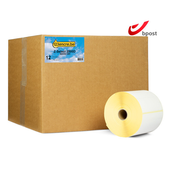 Honeywell étiquettes d'expédition Bpost (800264-605) 102 x 152 mm (12 rouleaux) marque 123encre 653381 - 1