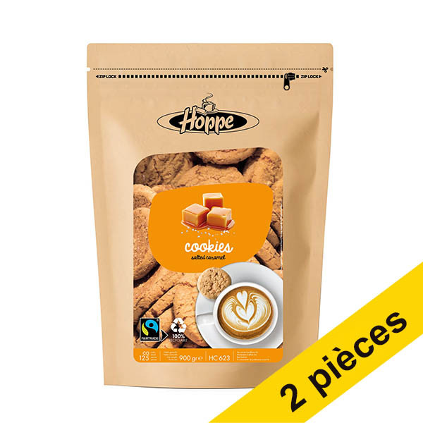 Offre : 2x Hoppe biscuits Caramel Sel de mer Fairtrade (125 pièces) 422865 - 1