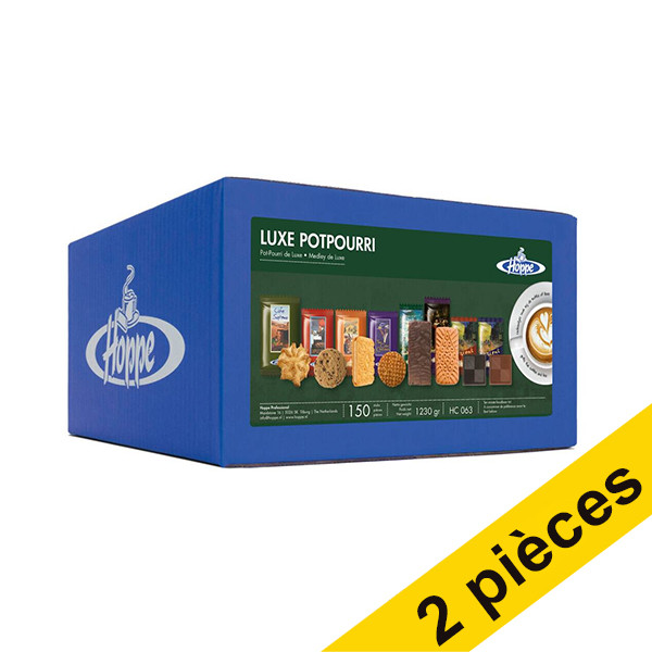 Hoppe Offre : 2x Hoppe Pot-Pourri de Luxe biscuits café (150 pièces)  423643 - 1