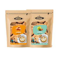 Offre combinée : Hoppe biscuits Caramel Sel de Mer Fairtrade + biscuits Pomme Cannelle Fairtrade 422879