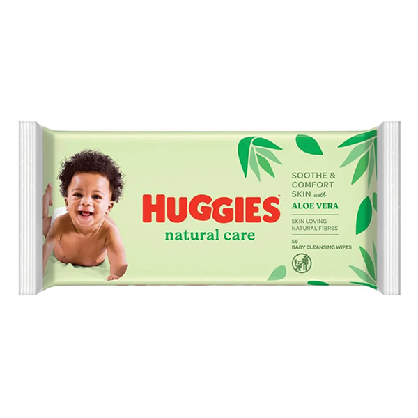 Huggies Natural Care lingettes pour bébé - Aloe vera (56 pièces)  SHU00038 - 1