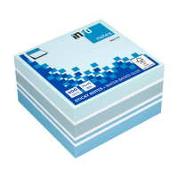 Info Notes notes autocollantes cube assortiment 75 x 75 mm (400 feuilles) - bleu 303219