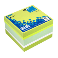 Info Notes notes autocollantes cube assortiment 75 x 75 mm (450 feuilles) - vert 303214