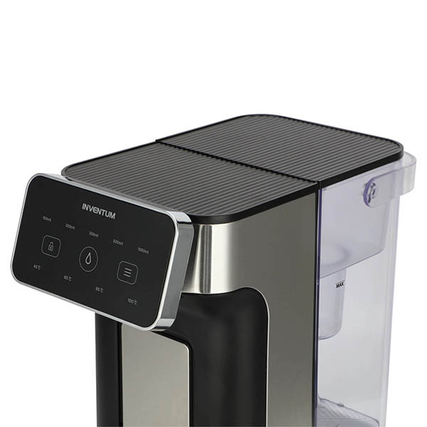Inventum HWD725B distributeur d'eau chaude 2 litres - noir/inox 828703 - 2