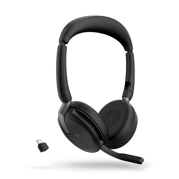 Jabra Evolve2 65 Flex Link380c MS casque stéréo sans fil avec station de charge 401078 - 1