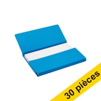 Offre : 3x Jalema Secolor Pocket-file pochette documents en carton A4 (10 pièces) - bleu