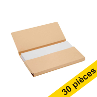 Offre : 3x Jalema Secolor Pocket-file pochette documents en carton A4 (10 pièces) - chamois