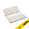 Offre : 3x Jalema Secolor Pocket-file pochette documents en carton folio (10 pièces) - gris 234807 - 1